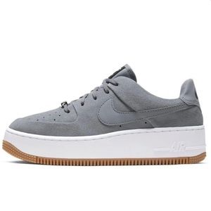 Nike Air Force 1 Sage Low Gray Suede Women’s
